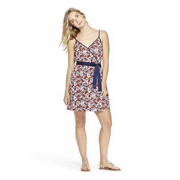 Vineyard Vines | Target Women's Hibiscus Whale Strappy V-Neck Wrap Dress | L - Picture 6 of 9